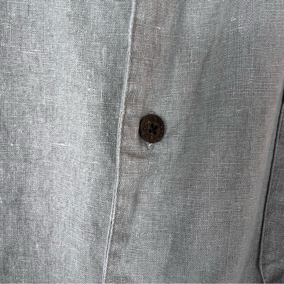 Big Dogs Mens Tan Short Sleeve Button-Up Vintage Shirt Tan Men's Shirt Size: 4X - Picture 7 of 15